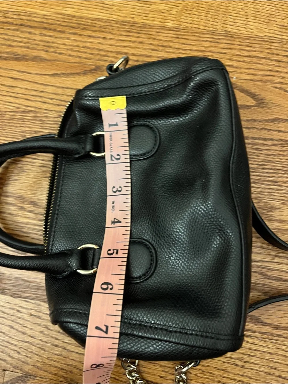 Coach Mini Baby Bennett Satchel (Model F34641) in Black Leather